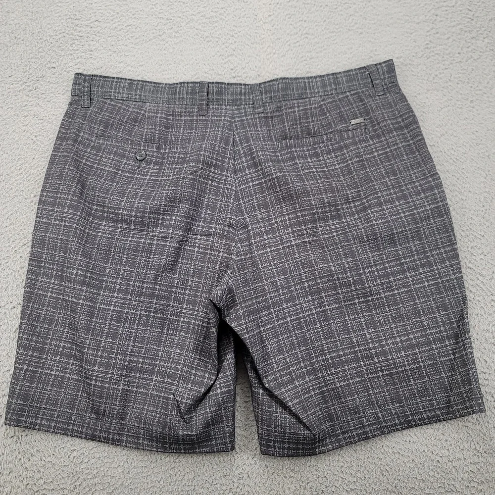 Greg Norman Shorts‎ Mens 38 Black Shark Slim Fit Mid Rise Board Shorts Outdoors